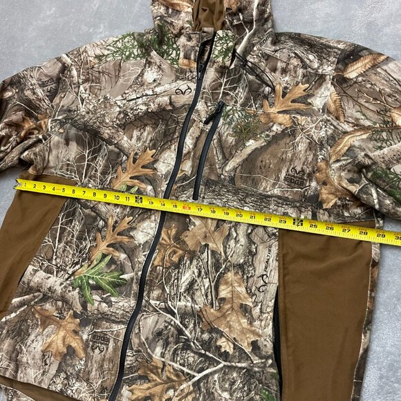 Real Tree Jacket Edge Scent Factor Camo Hunting Full Zip Hooded Mens XXL (Flaws) - Picture 5 of 13